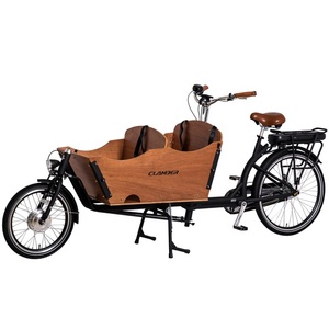 Bakfiets Vélo <span class=keywords><strong>cargo</strong></span> électrique à 2 roues pour enfants, design à cadre ouvert avec tension de 36V, stock disponible en Europe et Pologne - Product Image 5