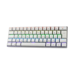 <span class=keywords><strong>Clavier</strong></span> mécanique de jeu compact 60% avec disposition anglaise classique personnalisée, 61 touches, rétroéclairage LED multicolore pour PC <span class=keywords><strong>Gamer</strong></span> - Product Image 1