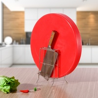 Planches à découper commerciales en plastique épaissi, colorées et superposées, de qualité alimentaire, antibactériennes et résistantes à la moisissure pour usage domestique et professionnel.