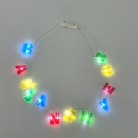 Décorations lumineuses LED et lettres en plastique très populaires pour les fêtes de Noël et du Nouvel An