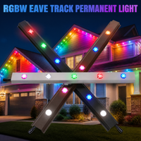Lumière LED à points de pixels RVB RVBW programmable de 30 mm pour extérieur, 12V/24V/36V, éclairage de Noël permanent sur rail pour maison