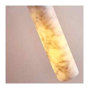 Đương Đại hiện đại tối giản LED Đèn chùm màu vàng travertine Mặt dây chuyền đèn nhà hàng phòng ngủ thanh treo trần đá - Product Image 6