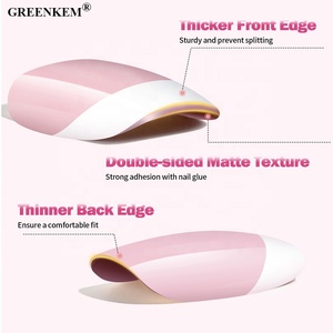 150 pièces boîte acrylique couverture complète 3 en 1 Gel doux UV <span class=keywords><strong>faux</strong></span> <span class=keywords><strong>ongles</strong></span> réutilisables 15 tailles Designer presse sur <span class=keywords><strong>ongles</strong></span> Art - Product Image 5