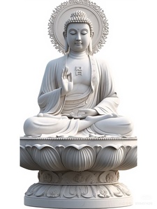 Sculpture de statue de <span class=keywords><strong>bouddha</strong></span> riant en pierre de marbre grandeur nature de <span class=keywords><strong>jardin</strong></span> <span class=keywords><strong>extérieur</strong></span> - Product Image 5
