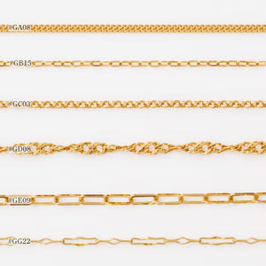 Cadenas de oro macizo puro de 18K, 14K, 10K, collares, venta al por mayor, conjuntos de joyería de moda para mujer 2025 - Product Image 4