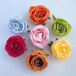 MSFAME Fiori di Seta per Decorazioni Matrimoniali e Feste, Teste di Rose Artificiali Vintage - Product Image 3