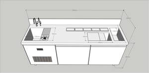 เคาน์เตอร์ร้านชาสแตนเลสยอดนิยมปี 2026 เคาน์เตอร์ชานมไข่มุกคุณภาพสูง - Product Image 3