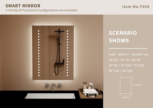 Espejo <span class=keywords><strong>de</strong></span> <span class=keywords><strong>Baño</strong></span> LED <span class=keywords><strong>de</strong></span> Pared con Pantalla Táctil, Moderno, para Decoración <span class=keywords><strong>de</strong></span> Interiores <span class=keywords><strong>de</strong></span> Hotel, <span class=keywords><strong>de</strong></span> Gran Tamaño y Cuerpo Entero, OEM - Product Image 2