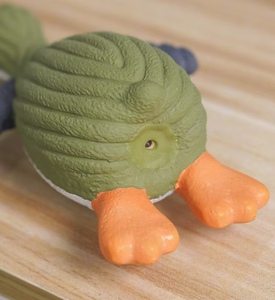 ของเล่นสุนัขรูปการ์ตูน มีเสียงบีบ ทนทานต่อการกัด ของเล่นเป็ดมีเสียงตลก ของเล่นสำหรับแมวและสุนัข ทำจากยาง - Product Image 6