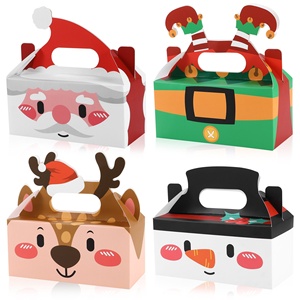 Caja de <span class=keywords><strong>Regalo</strong></span> y Dulces Navideña Personalizada, Caja Rectangular Blanca de Cartulina con Impresión Personalizada, Caja de <span class=keywords><strong>Regalo</strong></span> Navideña - Product Image 3