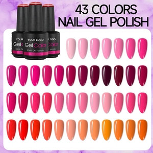 Gel UV/LED de qualité supérieure pour manucure, 43 couleurs, longue tenue, non toxique, prix usine OEM, pour nail art et peinture sur ongles. - Product Image 1