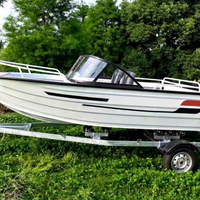 Bateau de pêche et de tourisme à grande vitesse ZM Sport en alliage d'aluminium 7,6 m avec moteur in-bord, 4/6/8 places, Chine