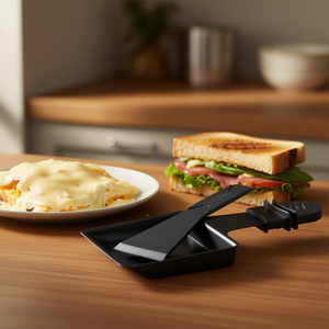 Sartenes para Raclette con Raspador, Paquete de 2, Negras, Antiadherentes, Herramientas para Derretir Queso - Product Image 3