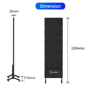 จอแสดงผลโฆษณา LED แบบ HD รุ่น P1.56 G-X4 ซีรีส์  แบบตั้งพื้นในอาคาร ดิจิทัลไซเนจ ด้านเดียว - Product Image 2