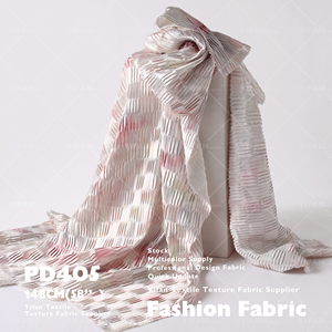 <span class=keywords><strong>Tissu</strong></span> Design Aquarelle Encre Légère Soie Satin <span class=keywords><strong>Origami</strong></span> Texture <span class=keywords><strong>Tissu</strong></span> Plissé Pour Pantalons Vêtements Sacs Robe - Product Image 6