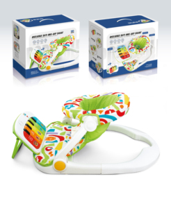 <span class=keywords><strong>Silla</strong></span> de Piso Plegable de Lujo para Bebés e Infantes con Piano y Bandeja de Alimentación, Teclado Musical, Juguetes para Niños - Product Image 2