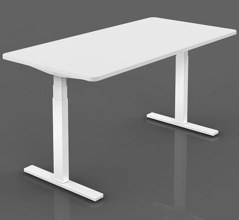Jiecang hình chữ nhật nhỏ Modular bàn có thể điều chỉnh điện đứng bàn cơ sở