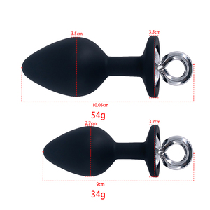 Tapón <span class=keywords><strong>Anal</strong></span> de Silicona con Anillo de Tracción, Diamante, Ano, SM, Portátil, Juguetes Sexuales para Adultos, Masturbación - Product Image 6