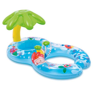 Nuevo anillo de asiento de madre y bebé de doble capa, <span class=keywords><strong>flotador</strong></span> de natación inflable, flotadores de piscina <span class=keywords><strong>con</strong></span> <span class=keywords><strong>sombrilla</strong></span> - Product Image 1