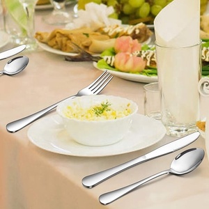 YC-DW01 ristorante da pranzo in acciaio inox argento set da tavola compresi coltelli/cucchiai/forchette