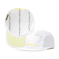 Gorra de 5 Paneles Personalizada con Logotipo Bordado, Estilo Hip Hop, Visera Plana, Perforaciones Cortadas con Láser, Unisex, Impermeable, con Cierre a Presión