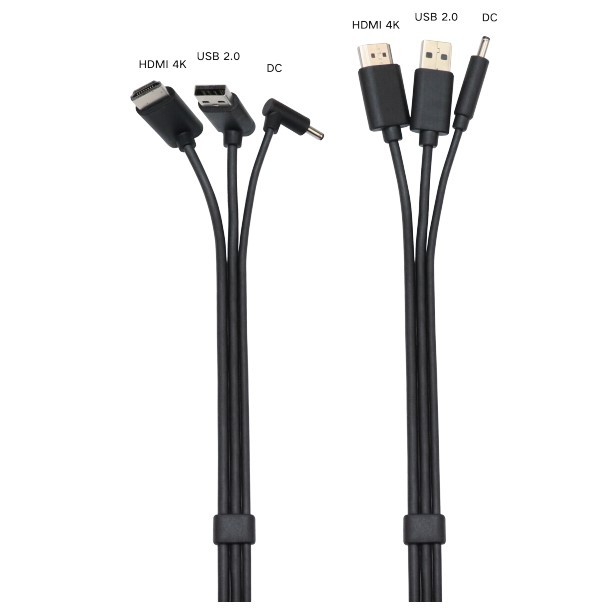 3M 5M VR Cable 3 in 3 Flat 4k*2k 30hz 10Gbps Type-C to Type-C 3A Fast Charging Shielded for HTC Vive 1 Series