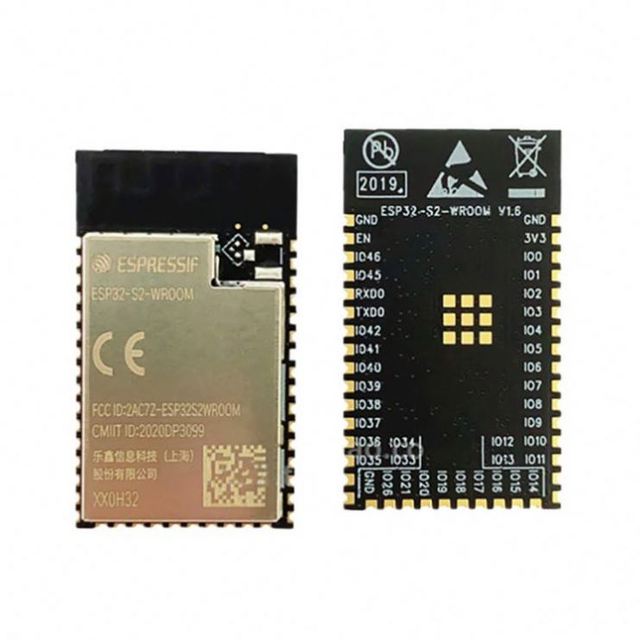 Xtensa Single-core 32-bit LX7 Microprocessor 240 MHz 4 MB SPI Flash Wifi MCU Module ESP32-S2-WROOM 4M with PCB Antenna