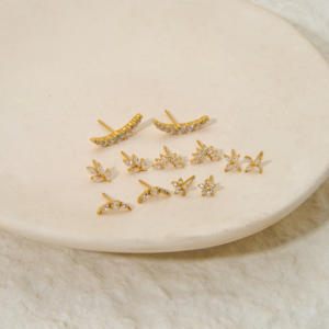 Nuovo Orecchino a Perno in Acciaio Inossidabile 2026, Stile Punk con Zirconia, Piercing <span class=keywords><strong>per</strong></span> Cartilagine e <span class=keywords><strong>Trago</strong></span> <span class=keywords><strong>per</strong></span> Donne - Product Image 2