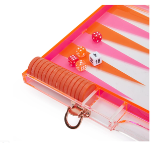 Juego de dados de retrogammon Lucite para la <span class=keywords><strong>familia</strong></span>, Juego de piezas de avión de plexiglás, juego de Backgammon magnético, función de diversión familiar - Product Image 4