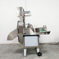 6/8/10/15/20/25/30/35/40mm Motor aangedreven pompoen- en wortelsnijmachine van 304 roestvrij staal, geschikt voor bakkerijen en fruitverwerking