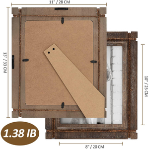 Marco de <span class=keywords><strong>fotos</strong></span> de madera en línea de tamaño A4 inteligente personalizado de fábrica para sala de estar, dormitorio, decoración de oficina - Product Image 2