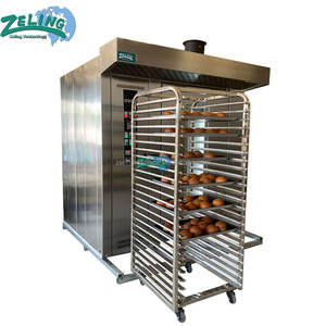 Nouveau Four Rotatif Commercial 16/32/64 Plateaux Électrique/Gaz/Diesel à Chariot <span class=keywords><strong>en</strong></span> Acier Inoxydable Double Alimentation pour <span class=keywords><strong>Boulangerie</strong></span>, <span class=keywords><strong>Pain</strong></span>, Maïs, Fruits - Product Image 4