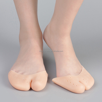 Pochettes d'orteil pour chaussures de danse de ballet coussinets en silicone protecteur d'orteil souple pour chaussures de ballet