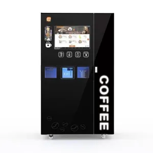 Commercial coffee vending machine coffee kiosk mobile food trailer touch screen drink dispenser