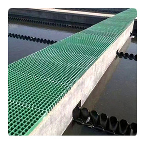 Feuille de grille de fibre de verre de grille de FRP isolante ignifuge pour la grille de plancher de FRP de passerelle avec le service de traitement de coupe - Product Image 3