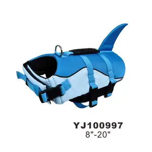 夏の水泳フローティングペットハーネスベスト防水調節可能なペット犬のライフジャケット