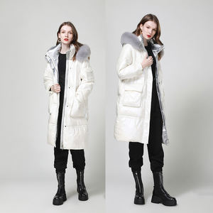 Giacca Premium di nuovo arrivo con cappuccio foderato in pelliccia <span class=keywords><strong>Coyote</strong></span> con rifiniture in vera pelliccia di vero calore - Product Image 1