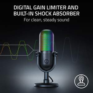 <span class=keywords><strong>Razer</strong></span> <span class=keywords><strong>Seiren</strong></span> V3 Chroma: Microphone USB compatible RGB avec son de qualité studio - Product Image 2