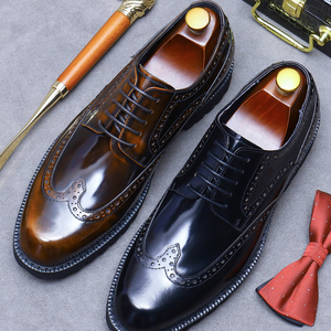 Zapatos Formales de Negocios para Hombre, Talla Grande, Estilo Británico, de Cuero Genuino, Sin Cordones, Ligeros, Transpirables, Casuales, para el Trabajo, para Novios - Product Image 6