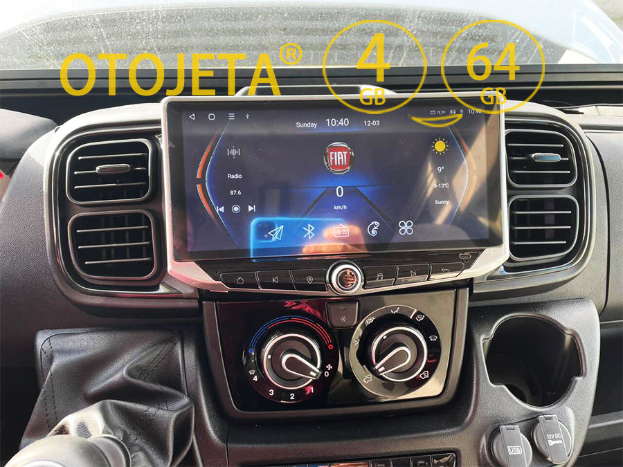Autoradio Android 9 Pollici Per Fiat Ducato/Peugeot Boxer | 4GB+64GB CarPlay | GPS WiFi + RetroCamera - Foto 2