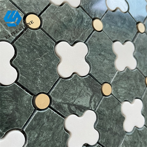 Tuile de mosaïque en marbre blanc de pierre naturelle de fleur d'art de bon <span class=keywords><strong>prix</strong></span> - Product Image 3