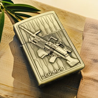 Briquet à cigarette créatif en métal au design tridimensionnel original, coupe-vent, pour cigares et cigarettes, à kérosène