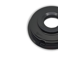 High Precision Turning Part Car Accessory Lens Knob Cover Black Anodized Laser Engraving Precision Cnc Machining Metal Parts