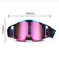 Lentilles anti-buée durables et détachables pour lunettes MX, lentilles de remplacement résistantes aux chocs UV400 pour lunettes de moto et de motocross