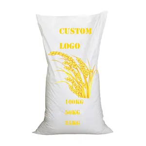 定制25千克100千克好价格塑料聚丙烯袋编织pp袋50千克包装米粒玉米糖粉肥料