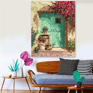 Thương Mại Nước Ngoài Hot-Bán Nhà Bức Tranh Phong Cảnh Tự Làm Mục Vụ Sơn Dầu Trang Trí Nội Thất Sơn Sơn Bằng Số - Product Image 6