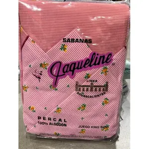 Juego de Sábanas King Size 100% Algodón, Colores Surtidos, Estampado con Motivos Vegetales, Ropa de Cama para Adultos, Clásico, para Todas las Temporadas - Product Image 4