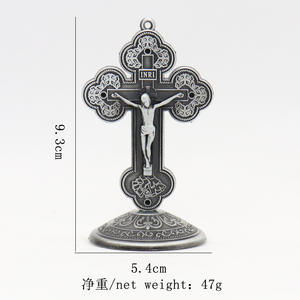 Cruz de Metal de ornamento Retro para coche, Cruz de Metal de ornamento para el hogar, coche de la Iglesia o el apósito de la Iglesia - Product Image 2