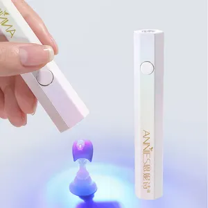 Logo personalizzato palmare piccolo Led luce UV lampada per unghie Set asciuga unghie piccola lampada UV/Led per unghie