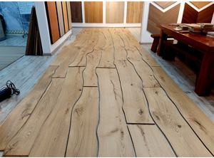 Plancher <span class=keywords><strong>en</strong></span> Frêne Courbé à Bord Naturel, Motif Irrégulier, Nouveau Style Chinois pour Salon - Product Image 5